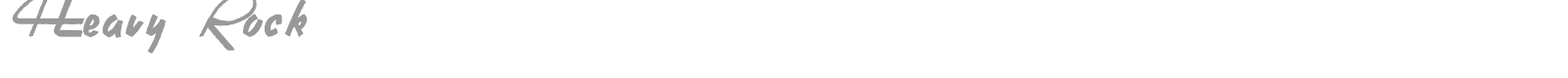 Heavy Rock font preview